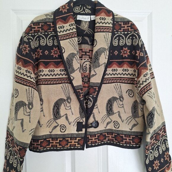 Vintage Flashback cropped Jacket Size L - Picture 1 of 6